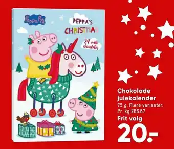 Bilka Chokolade julekalender tilbud