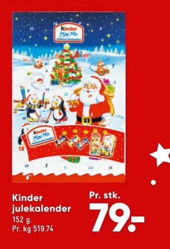 Bilka Kinder julekalender tilbud