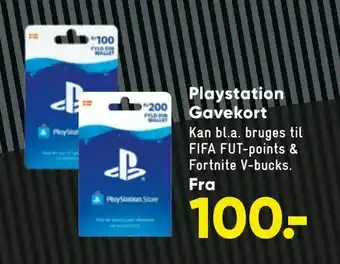 Bilka Playstation Gavekort tilbud