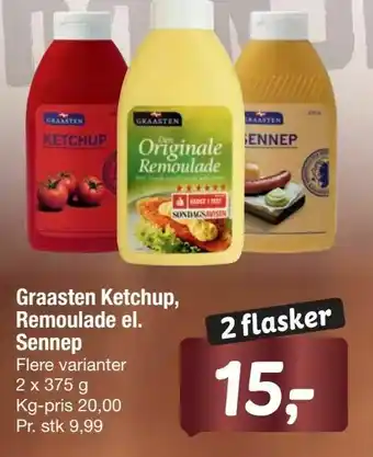 Fakta Tyskland Graasten Ketchup, Remoulade el. Sennep tilbud