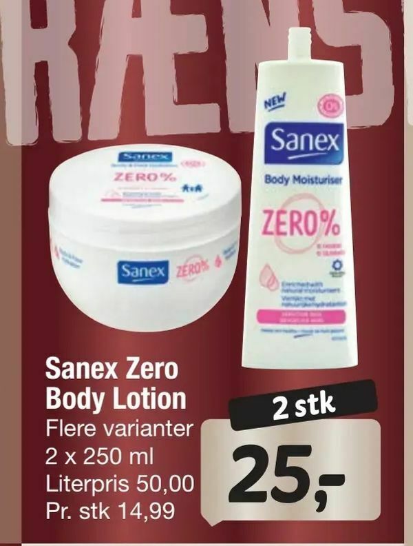 Sanex Zero Body Lotion tilbud hos Fakta Tyskland