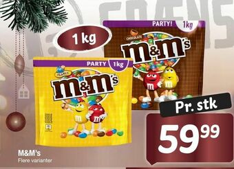 Fakta Tyskland M&M's tilbud