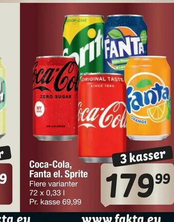 Fakta Tyskland Coca-Cola, Fanta el. Sprite tilbud