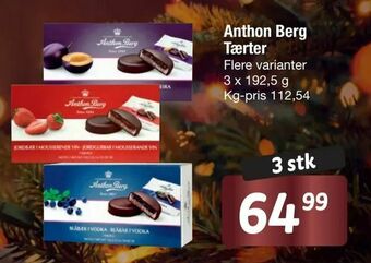 Fakta Tyskland Anthon Berg Tærter tilbud