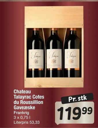 Chateau Talayrac Cotes du Roussillion Gaveæske