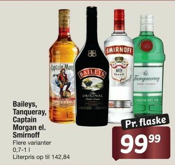 Fakta Tyskland Baileys, Tanqueray, Captain Morgan el. Smirnoff tilbud