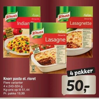 Knorr pasta el. risret