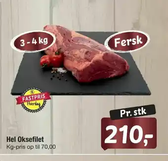 Fakta Tyskland Hel Oksefilet tilbud