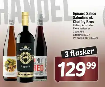 Epicuro Salice Salentino el. Chaffey Bros
