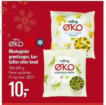 Føtex Økologiske grøntsager, kar tofler eller brød tilbud