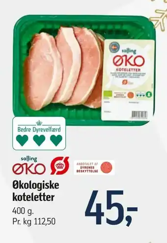 Føtex Økologiske koteletter tilbud