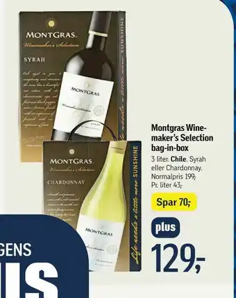 Føtex Montgras Wine maker's Selection bag-in-box tilbud