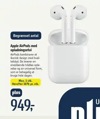 Føtex Apple AirPods med opladningsetui tilbud