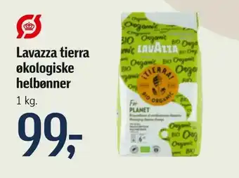 Føtex Lavazza tierra økologiske helbønner tilbud