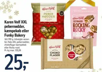 Føtex Karen Volf XXL pebernødder, kæmpekøb eller Funky Bakery tilbud