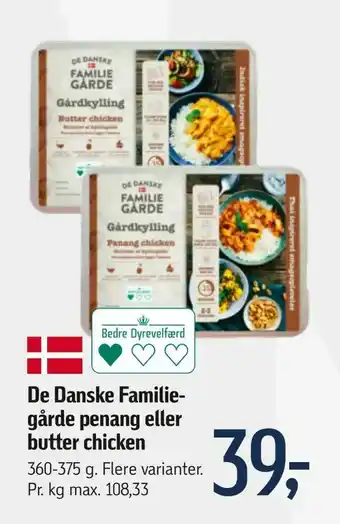 De Danske Familiegårde penang eller butter chicken