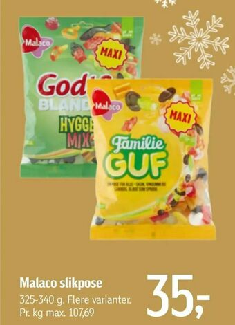 Føtex Malaco slikpose tilbud