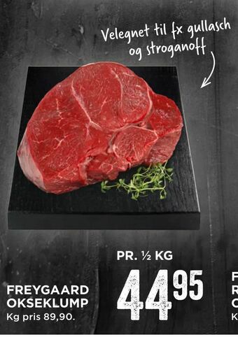 MENY Freygaard okseklump tilbud