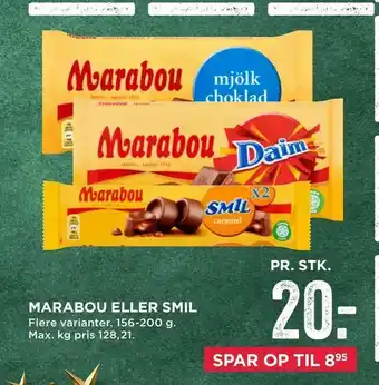 MENY Marabou eller smil tilbud