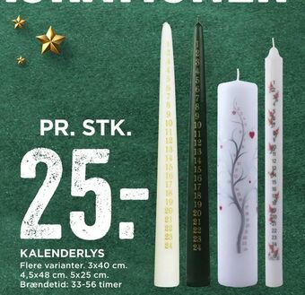 MENY Kalenderlys tilbud