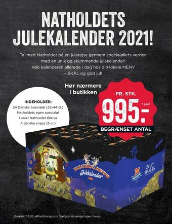 MENY Natholdets julekalender 2021! tilbud