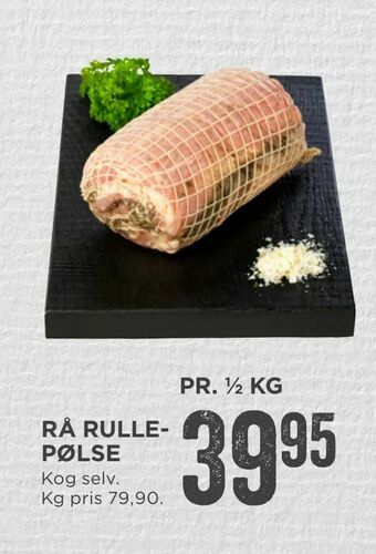 MENY Rå rullepølse tilbud