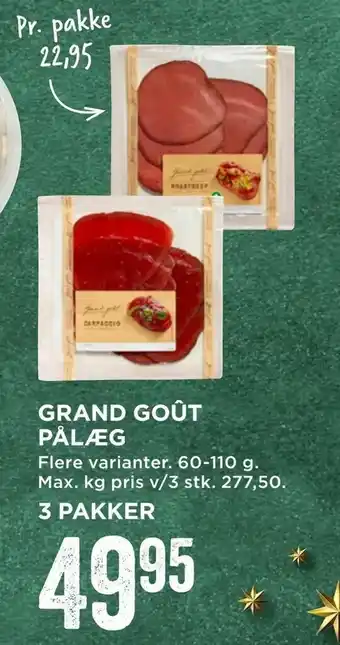 MENY Grand goût pålæg tilbud