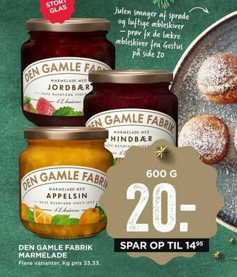 MENY Den gamle fabrik marmelade tilbud