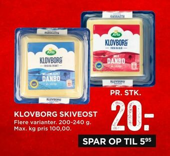MENY Klovborg skiveost tilbud