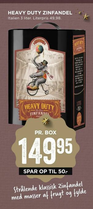 MENY Heavy duty zinfandel tilbud
