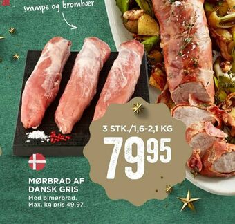 MENY Mørbrad af dansk gris tilbud