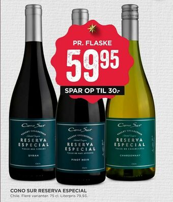 MENY Cono sur reserva especial tilbud