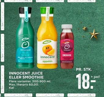 MENY Innocent juice eller smoothie tilbud