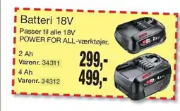 Harald Nyborg BOSCH Batteri 18V tilbud
