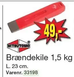 Harald Nyborg MITSUTOMO Brændekile 1,5 kg tilbud