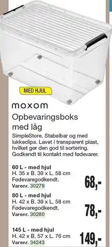 Harald Nyborg Moxom Opbevaringsboks med låg tilbud