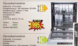 Harald Nyborg Wasco Opvaskemaskine tilbud