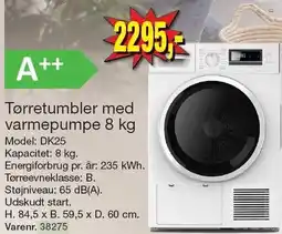 Harald Nyborg Wasco Tørretumbler med varmepumpe 8 kg tilbud
