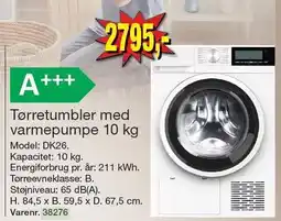 Harald Nyborg Wasco Tørretumbler med varmepumpe 10 kg tilbud