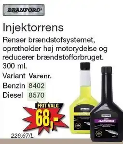Harald Nyborg BRANFORD Injektorrens tilbud