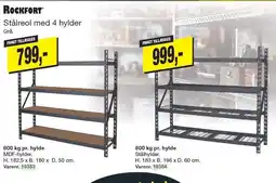 Harald Nyborg Stålreol med 4 hylder tilbud