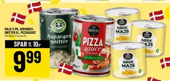 Løvbjerg MAJS 3-PK, ASPARGESSNITTER EL. PIZZASAUCE tilbud