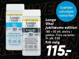 Bilka Longo Vital jubilæums edition tilbud