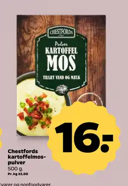 Netto Chestfords kartoffelmospulver tilbud