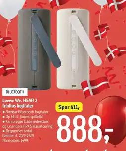 Føtex LOEWE WE HEAR 2 trådløs højttaler tilbud