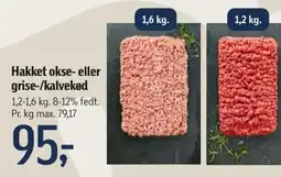 Føtex Hakket okse- eller grise-/kalvekød tilbud