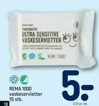 REMA 1000 REMA 1000 vaskeservietter tilbud
