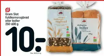 REMA 1000 Gram Slot fuldkornsrugbrød eller boller tilbud