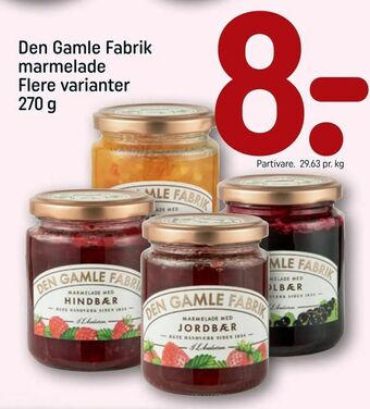 Den Gamle Fabrik marmelade
