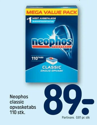 REMA 1000 Neophos classic opvasketabs tilbud